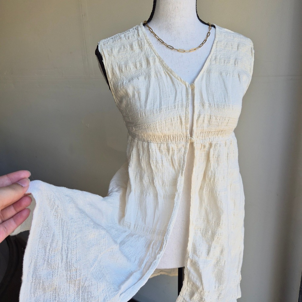 Zara Babydoll Top Women XS Cottagecore Fairy Boho Prairie Western Festival Layer
